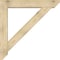 Ekena Millwork Traditional Slat Rough Sawn Bracket w/ Offset Brace, Douglas Fir, 8"W x 48"D x 48"H BKT0806X48X48TRA06RDF - alternate 4